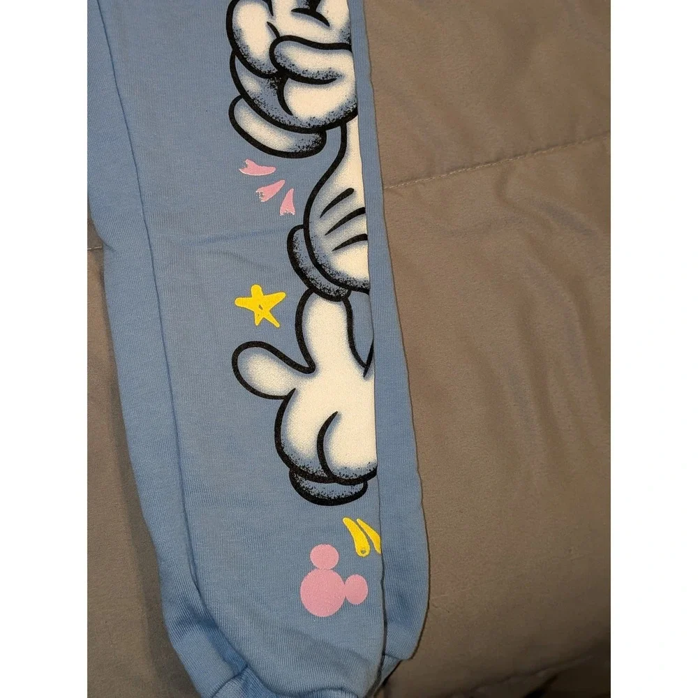 Disney Mickey Mouse Boys Blue Good Vibes 2-Piece Pajama Jogger‎ Set Size 6 NWOT